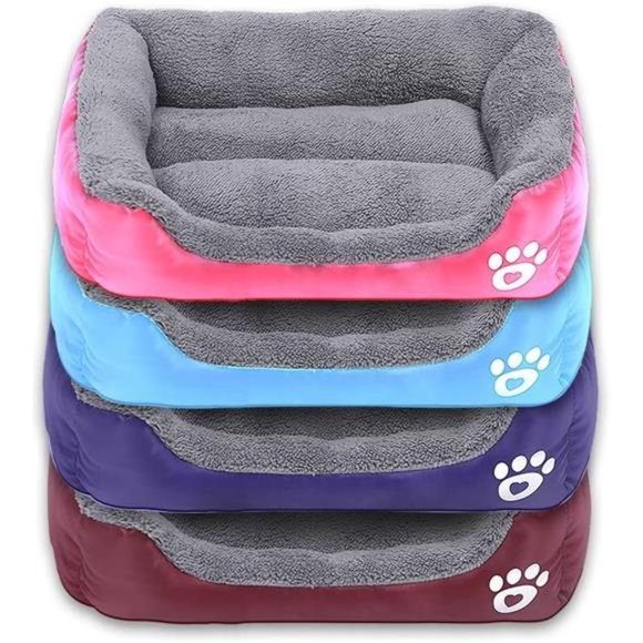 Dog and Cat Bed Mattress Washable Pads Room Waterproof Bottom-Wine Red - Picture 7 of 7